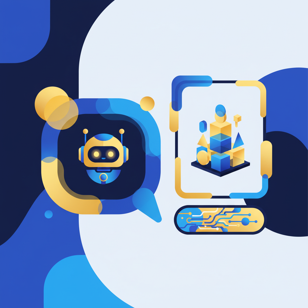 Bulle de dialogue avec badge robot symbolisant la transparence des chatbots IA